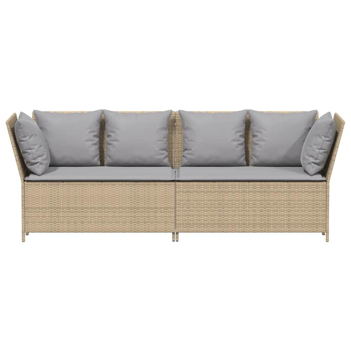 Gartensofa Mit Kissen Poly Rattan