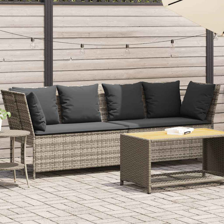 Gartensofa Mit Kissen Poly Rattan