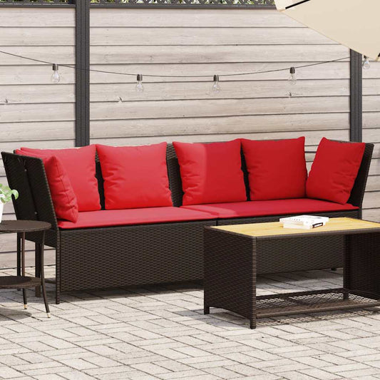 Gartensofa Mit Kissen Poly Rattan