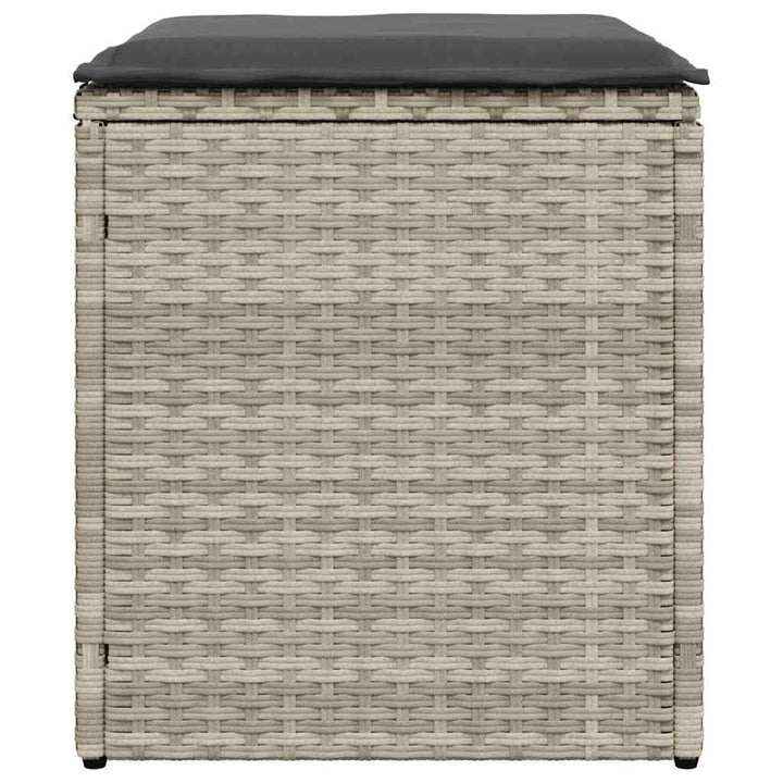 Gartenhocker Mit Kissen 2 Stk. 40X40X43 Cm Poly Rattan