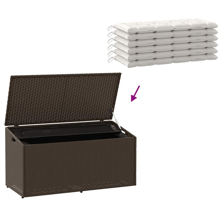 Garten-Auflagenbox Poly Rattan