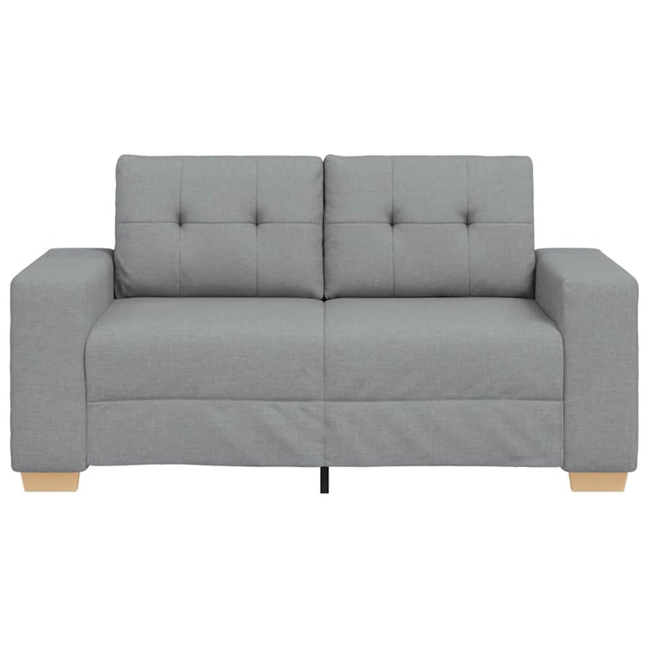 Zweisitzer-Sofa Hellgrau 120 Cm Stoff