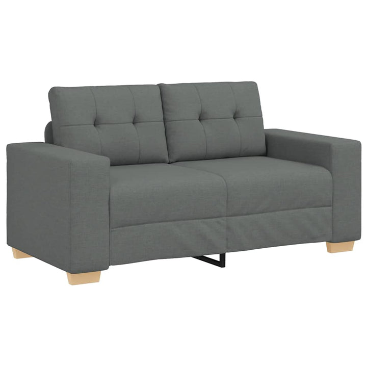 Zweisitzer-Sofa Dunkelgrau 120 Cm Stoff