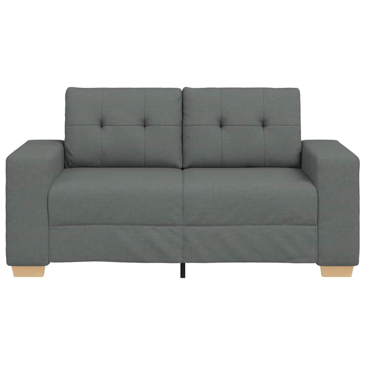 Zweisitzer-Sofa Dunkelgrau 120 Cm Stoff