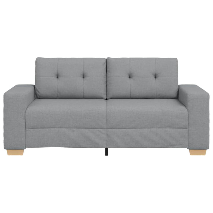 Zweisitzer-Sofa Hellgrau 140 Cm Stoff