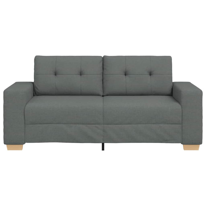 Zweisitzer-Sofa Dunkelgrau 140 Cm Stoff