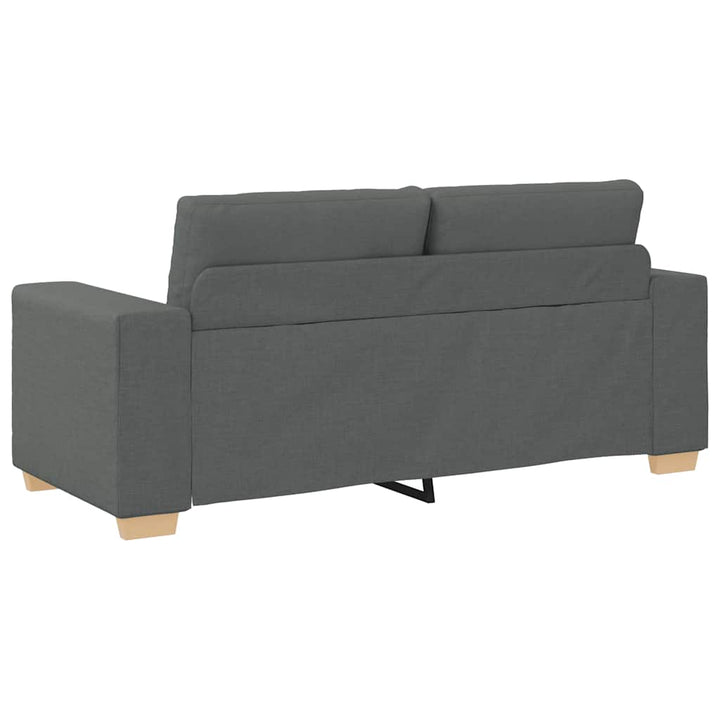 Zweisitzer-Sofa Dunkelgrau 140 Cm Stoff