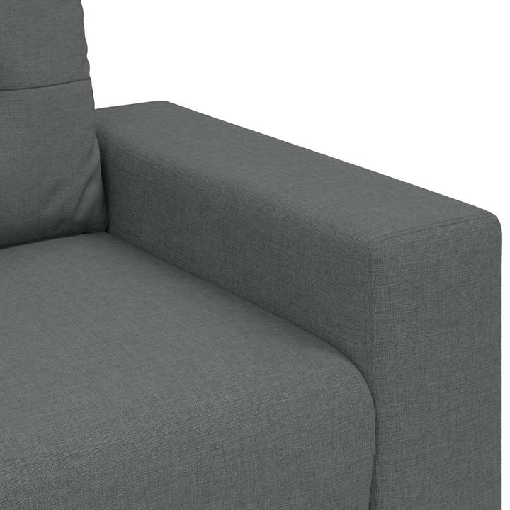 Zweisitzer-Sofa Dunkelgrau 140 Cm Stoff