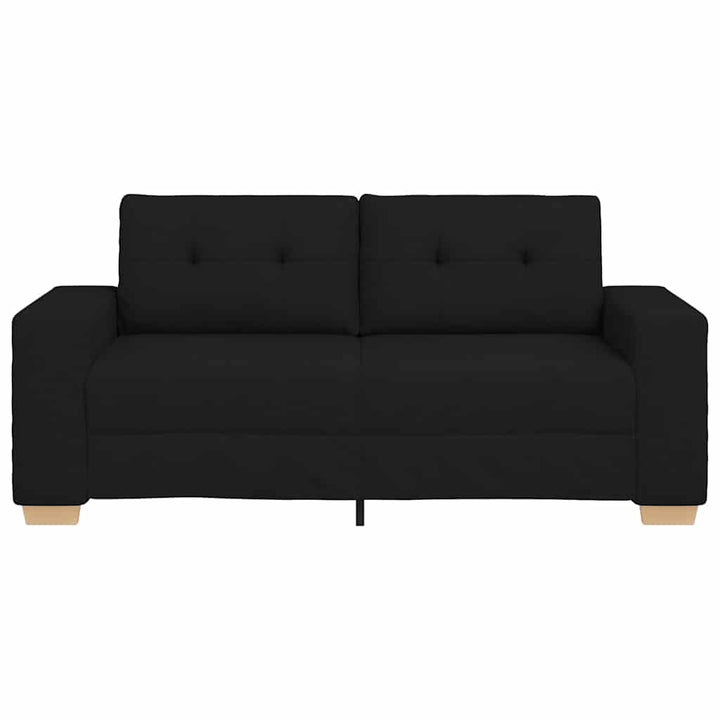 Zweisitzer-Sofa Schwarz 140 Cm Stoff