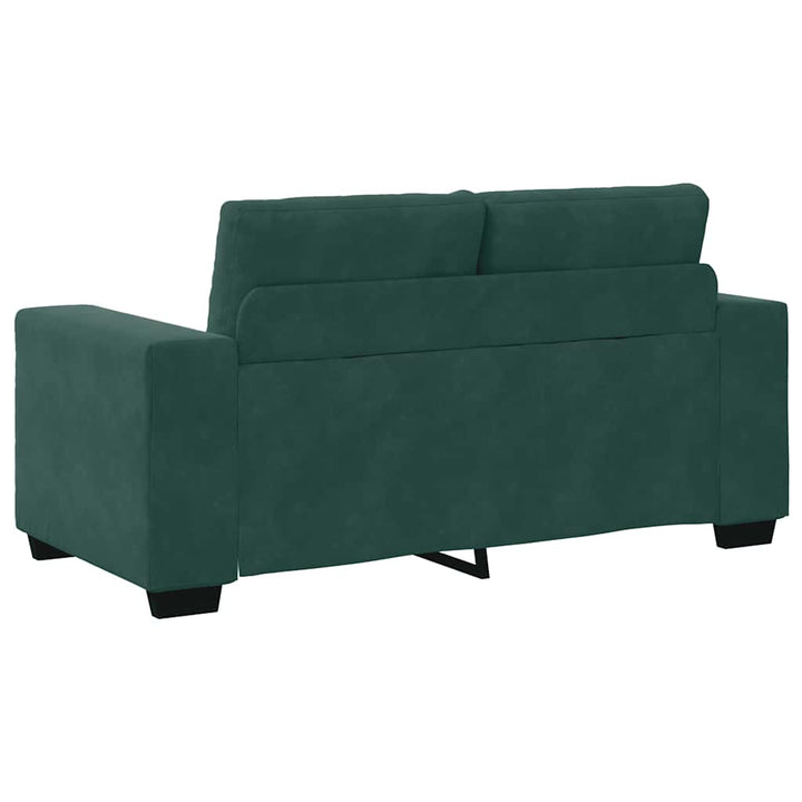 Zweisitzer-Sofa Dunkelgrün 120 Cm Samt