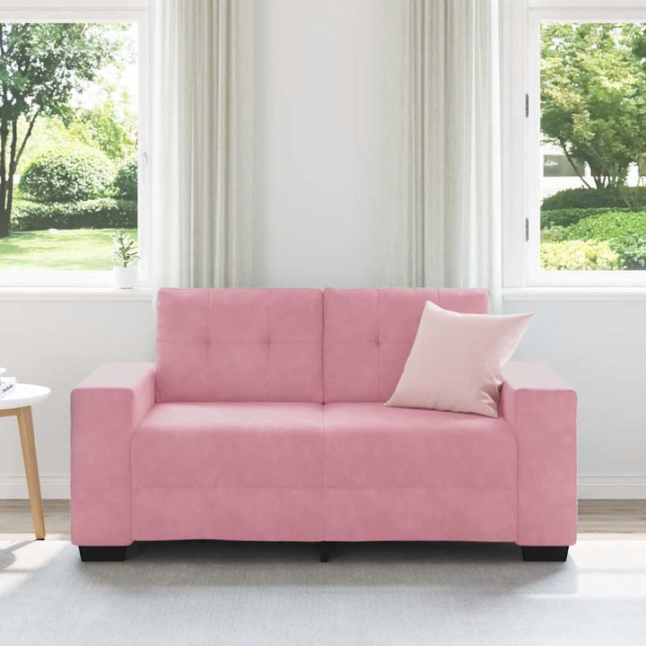 Zweisitzer-Sofa Rosa 120 Cm Samt