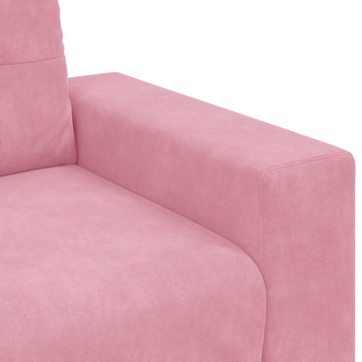 Zweisitzer-Sofa Rosa 120 Cm Samt