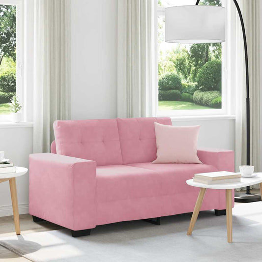 Zweisitzer-Sofa Rosa 120 Cm Samt