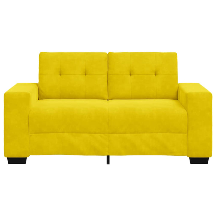 Zweisitzer-Sofa Gelb 120 Cm Samt