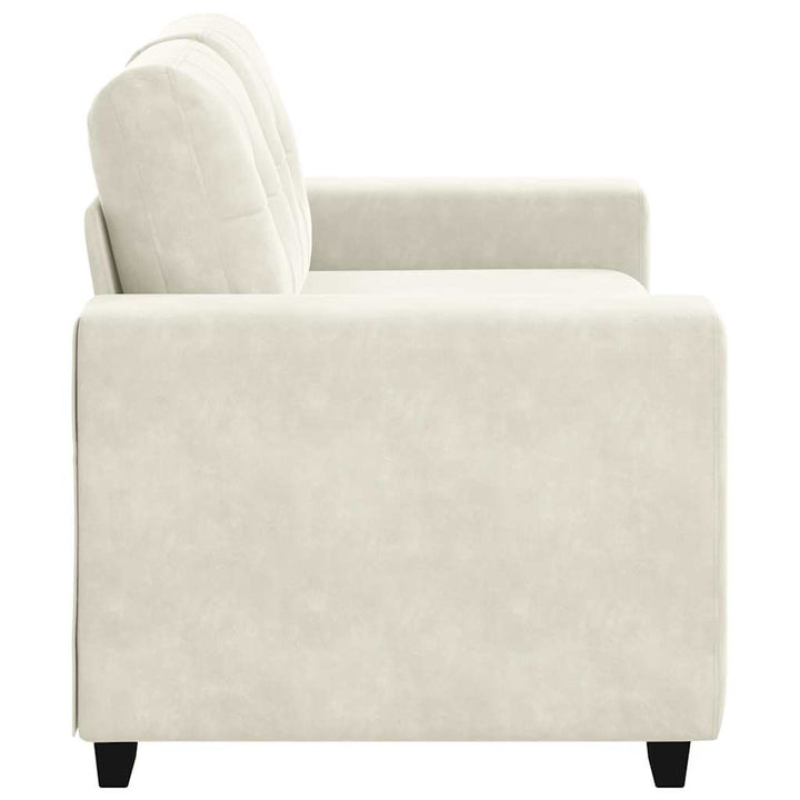 Zweisitzer-Sofa Creme 120 Cm Samt