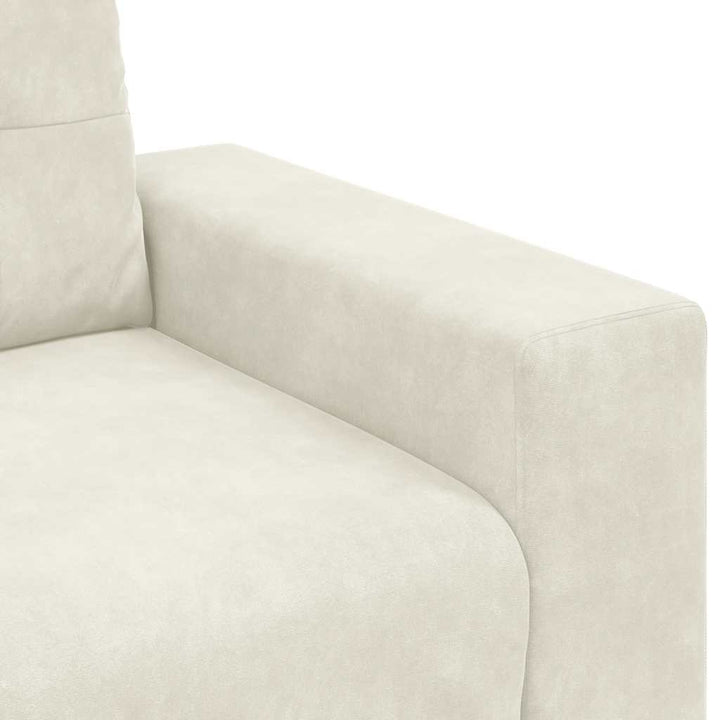 Zweisitzer-Sofa Creme 120 Cm Samt