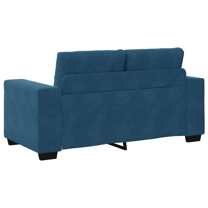 Zweisitzer-Sofa Blau 120 Cm Samt