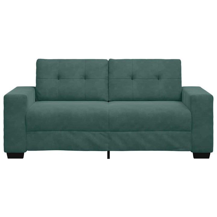 Zweisitzer-Sofa Dunkelgrün 140 Cm Samt