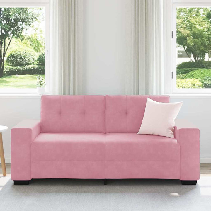 Zweisitzer-Sofa Rosa 140 Cm Samt