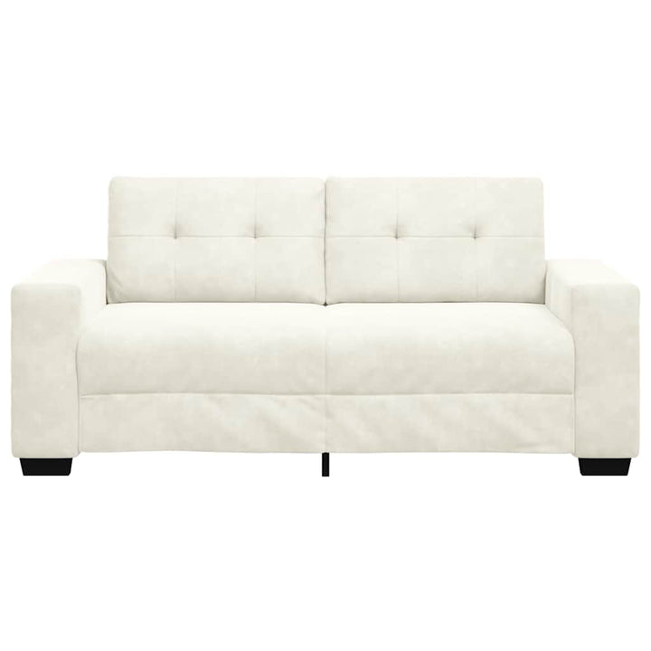 Zweisitzer-Sofa Creme 140 Cm Samt