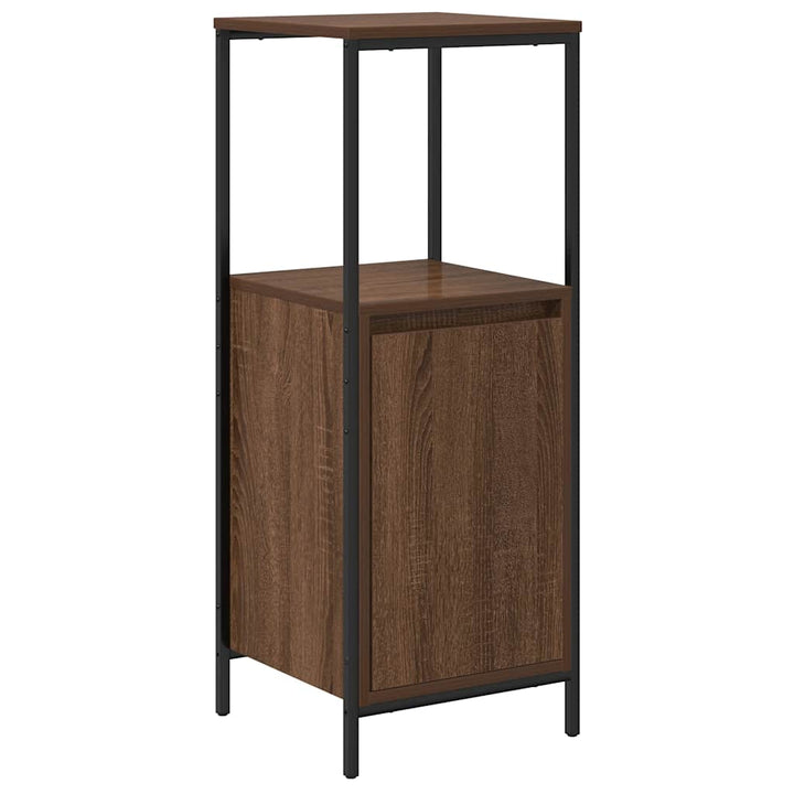 Badschrank Mit Regalen Braun Eichen-Optik 36X35X95 Cm