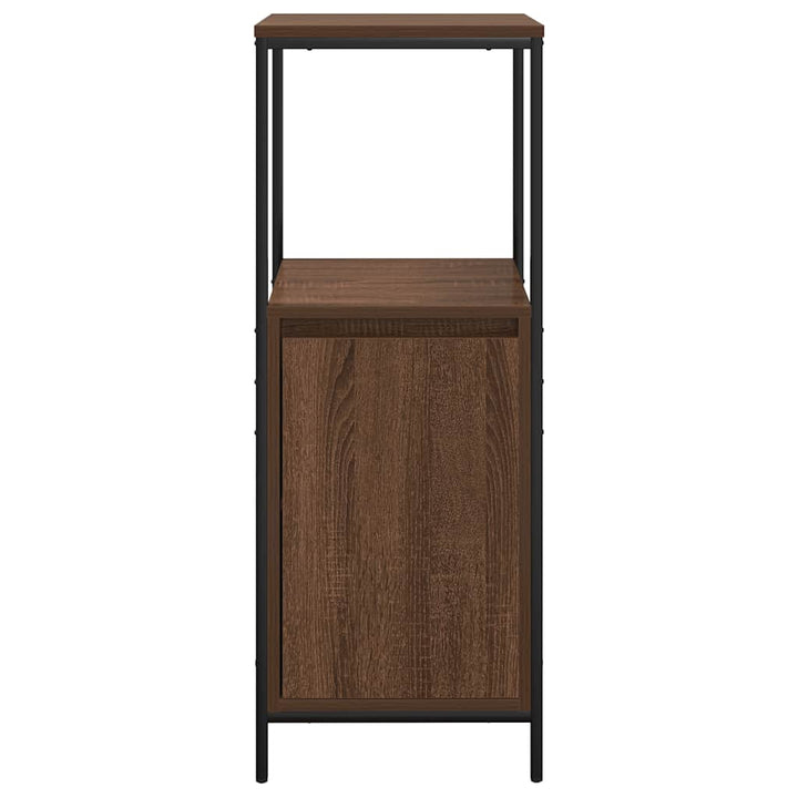 Badschrank Mit Regalen Braun Eichen-Optik 36X35X95 Cm