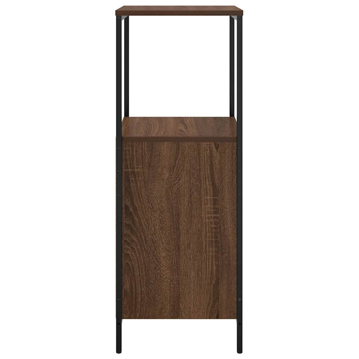 Badschrank Mit Regalen Braun Eichen-Optik 36X35X95 Cm