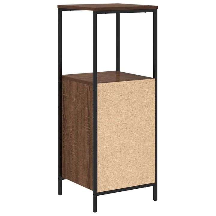 Badschrank Mit Regalen Braun Eichen-Optik 36X35X95 Cm