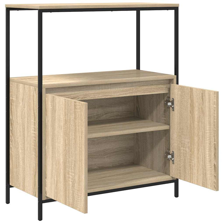 Badschrank Mit Regalen Sonoma-Eiche 76,5X35X95 Cm