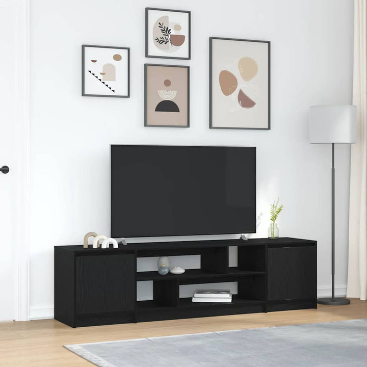 Tv-Schrank Mit Led-Leuchten Braun Eichen-Optik 100X41X50 Cm