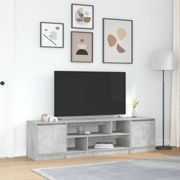 Tv-Schrank Mit Led-Leuchten Braun Eichen-Optik 100X41X50 Cm