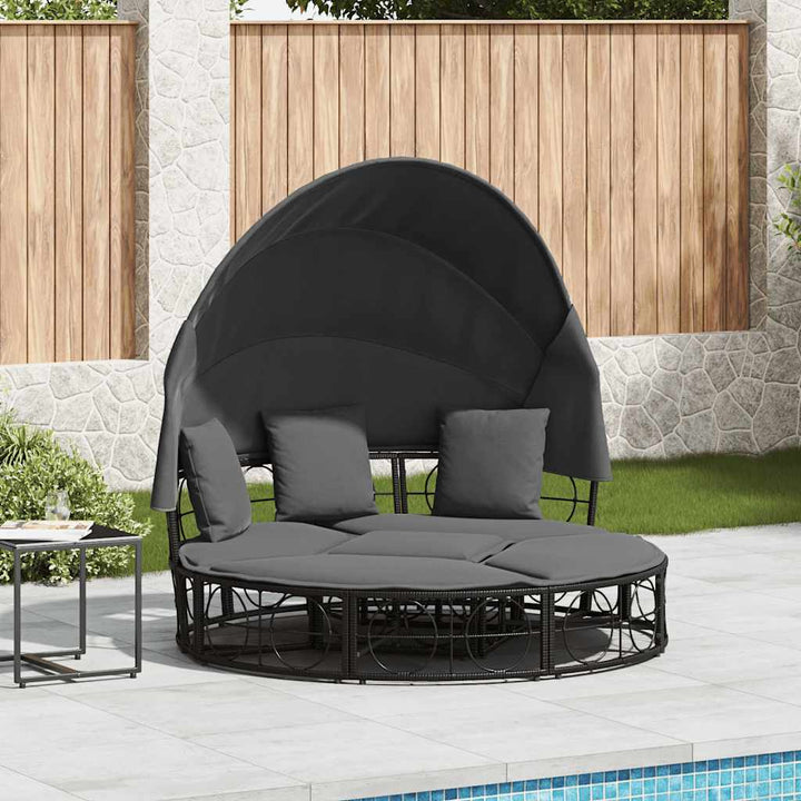 Outdoor-Loungebett Ohne Dach Poly Rattan