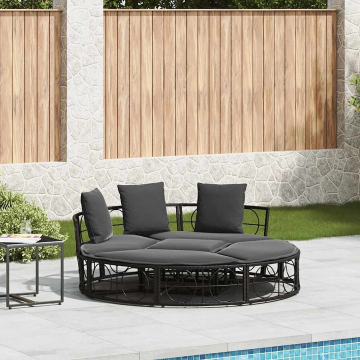 Outdoor-Loungebett Ohne Dach Poly Rattan