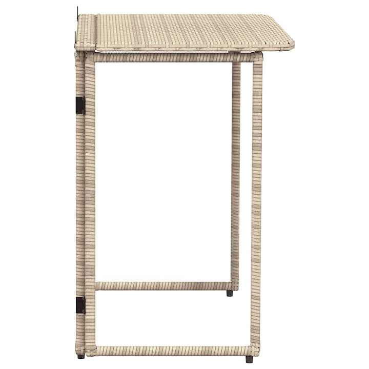 Gartentisch Klappbar 90X51X75 Cm Poly Rattan