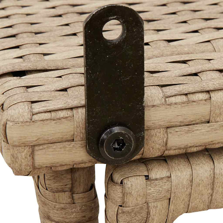 Gartentisch Klappbar 90X51X75 Cm Poly Rattan