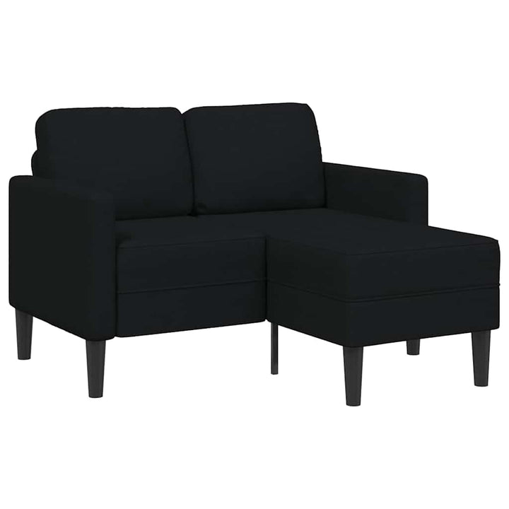 2-Sitzer-Sofa Mit Chaiselongue L-Form 125 Cm Stoff