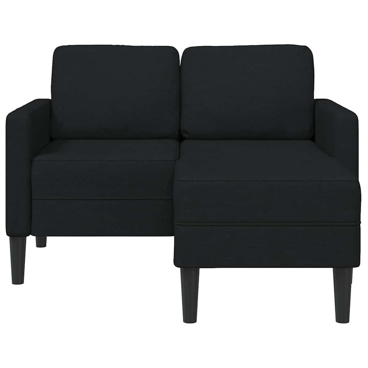 2-Sitzer-Sofa Mit Chaiselongue L-Form 125 Cm Stoff