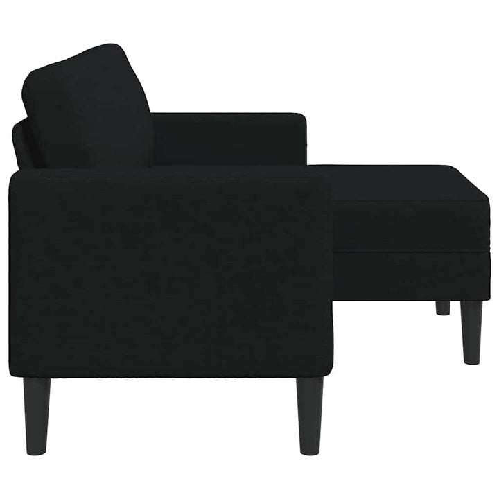 2-Sitzer-Sofa Mit Chaiselongue L-Form 125 Cm Stoff