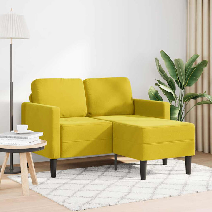 2-Sitzer-Sofa Mit Chaiselongue L-Form 125 Cm Samt