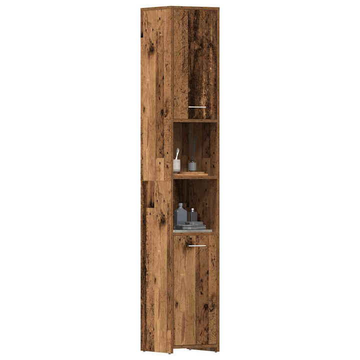 Badezimmerschrank 30X30X183,5 Cm Holzwerkstoff