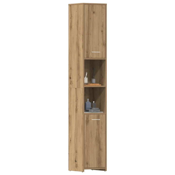 Badezimmerschrank 30X30X183,5 Cm Holzwerkstoff