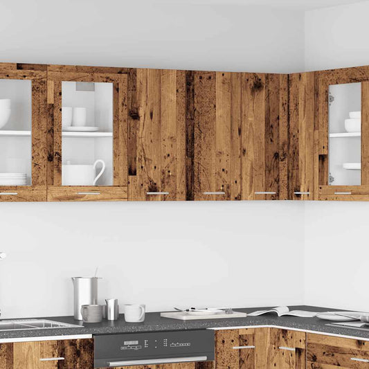 Küchenwandschrank -Optik 60X31X60 Cm Holzwerkstoff Altholz