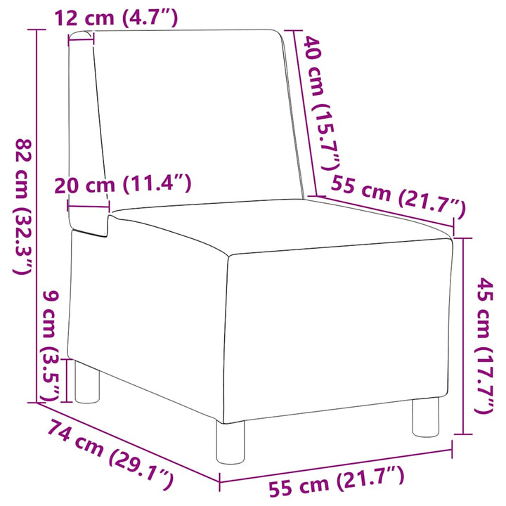 Sessel 55 Cm Stoff