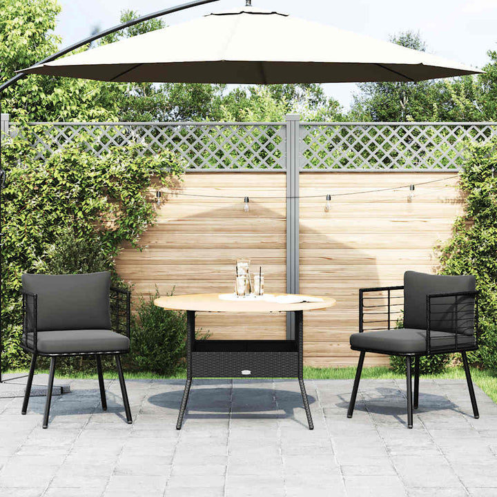 Gartenstühle 2 Stk. Mit Kissen Poly Rattan