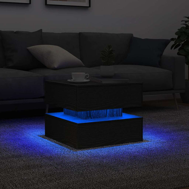 Couchtisch Mit Led-Leuchten 90X50X40 Cm