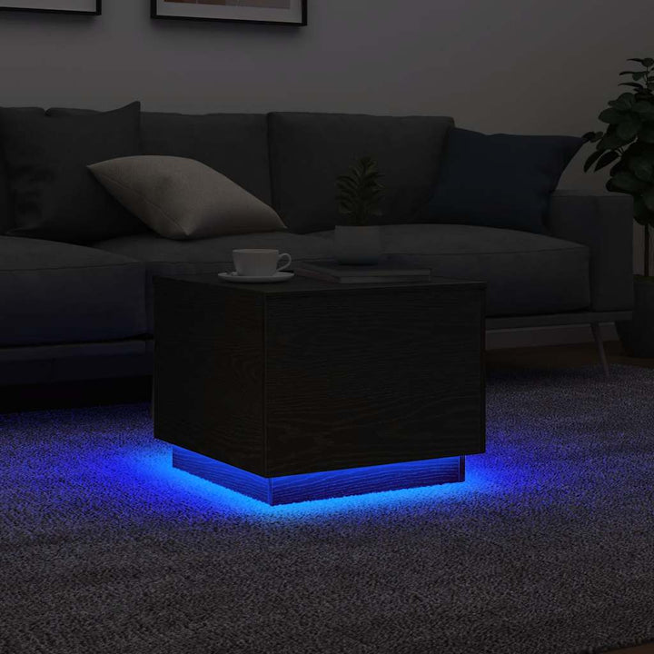 Couchtisch Mit Led-Leuchten 90X50X40 Cm