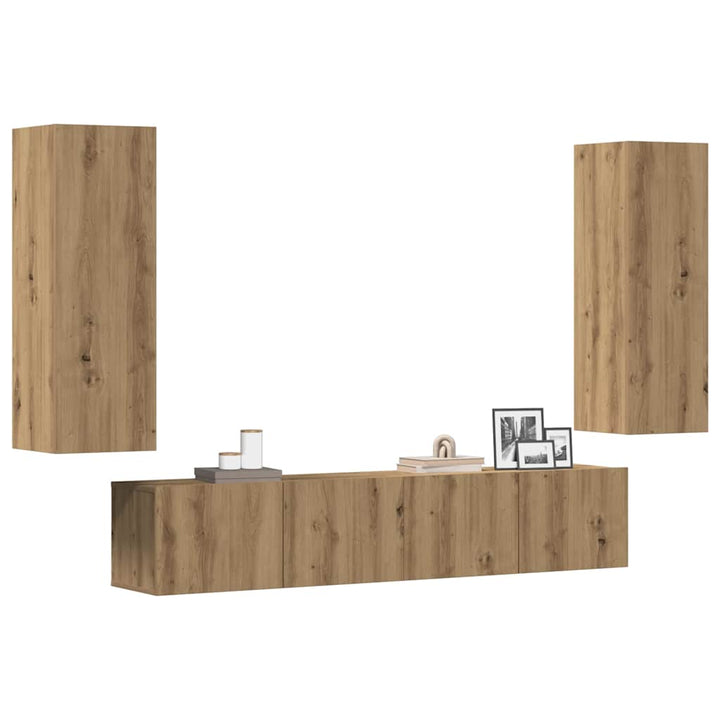 5-Tlg. Tv-Schrank-Set Holzwerkstoff