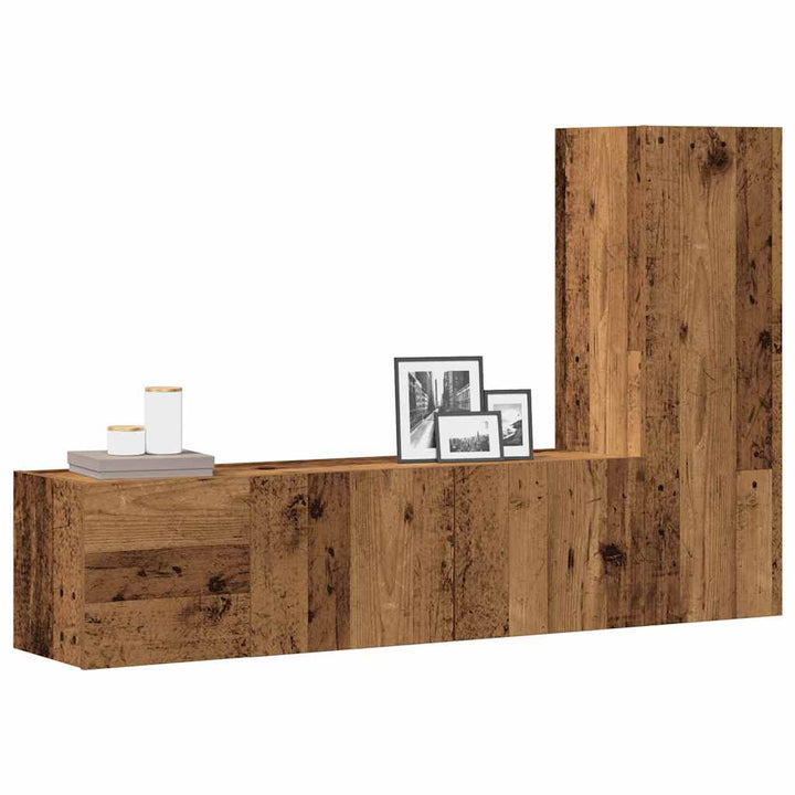 3-Tlg. Tv-Schrank-Set Holzwerkstoff