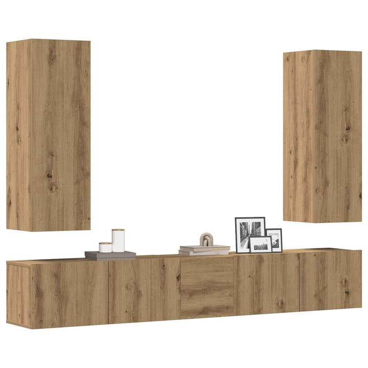 3-Tlg. Tv-Schrank-Set Holzwerkstoff