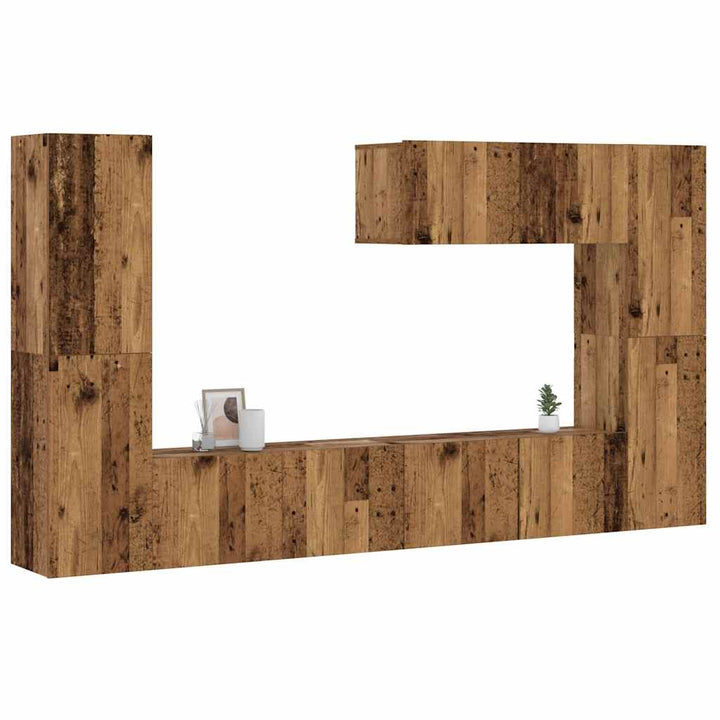 7-Tlg. Tv-Schrank-Set Holzwerkstoff